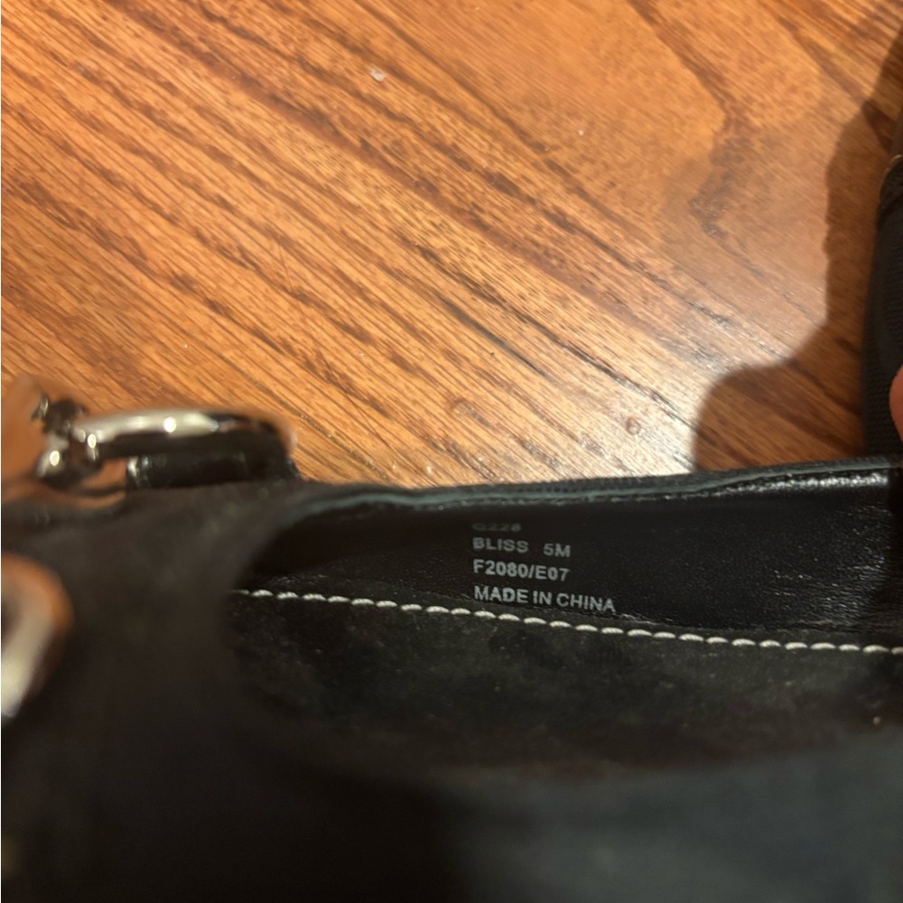 NWOT Coach Women's size 5 black monogram flats - Picture 7 of 8